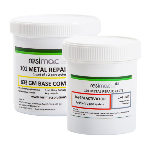 Resimetal 101 Industrial Epoxy Metal Repair Paste/Glue