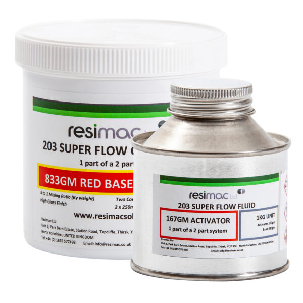 Resimac 203 Super Flow Ceramic Repair: Enhanced Flow Efficiency Epoxy Fluid with Ceramic Fillers - Image 2