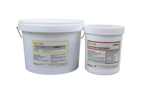 Resimac Resimetal 204: Durable Ceramic Repair Paste for Medium Sliding Abrasion (5KG)