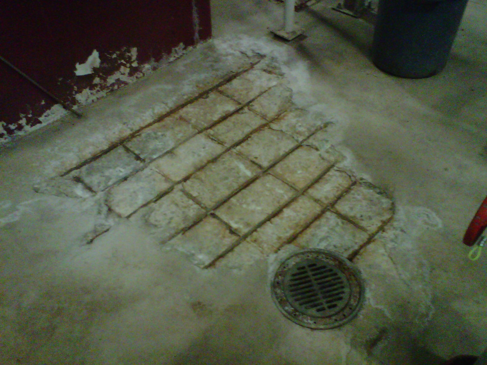 Concrete Floor Chemical Damage Repair