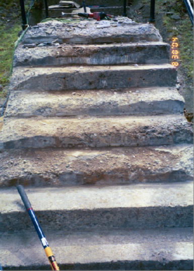 Broken Eroded Staircase