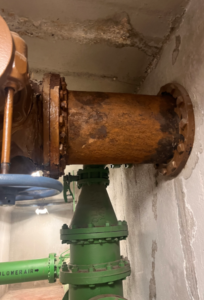 36 inch pipe refurbishment for wastewater treatment plant